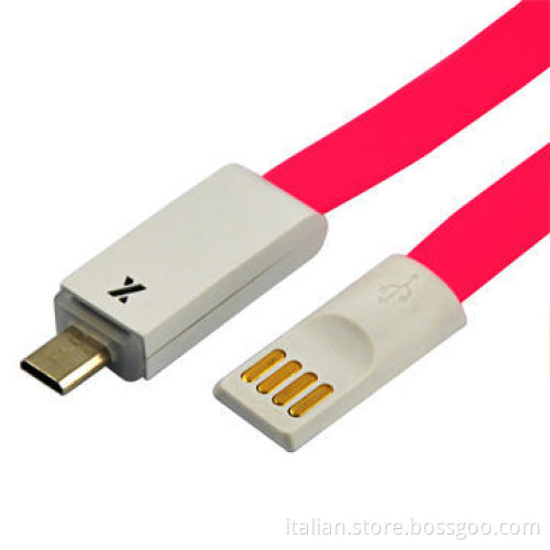 LED Light Charging Sync Data USB Cable for Samsung, HTC, Android Mobile Phone